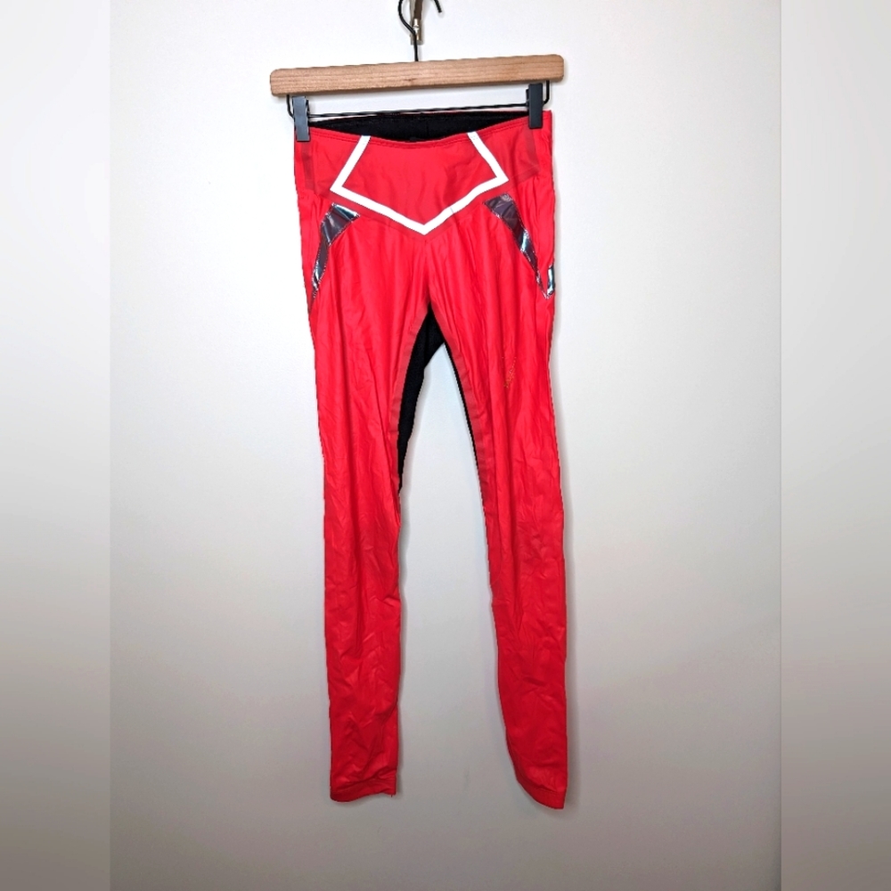 Lucas Hugh London Full Length Red Leggings | Size Small